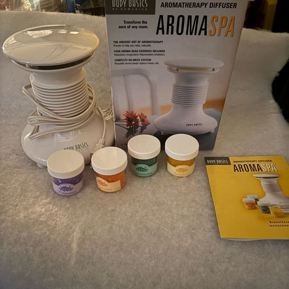 Body Basics Aroma Spa Aromatherapy Diffuser With 4 Jars Of Beads